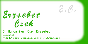 erzsebet cseh business card