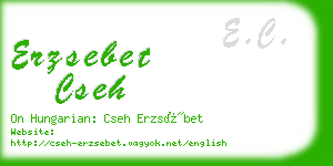 erzsebet cseh business card